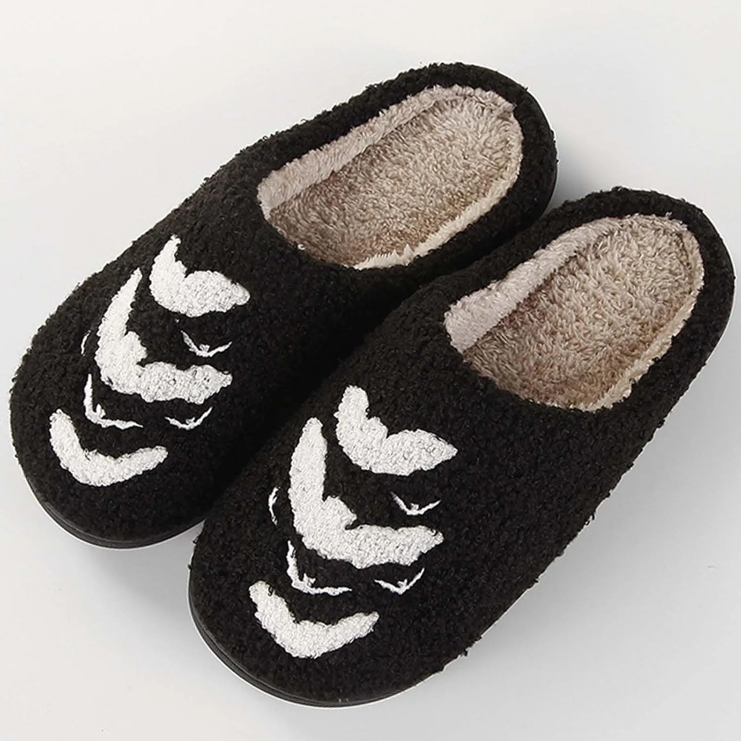 Christmas Slippers For Women Men Indoor Soft Warm Cotton Bedroom Reindeer Slippers House Memory Foam Slippers Cozy Fluffy Fall Winter Home Slippers