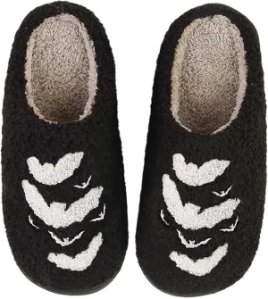 Christmas Slippers For Women Men Indoor Soft Warm Cotton Bedroom Reindeer Slippers House Memory Foam Slippers Cozy Fluffy Fall Winter Home Slippers
