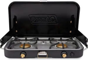 Coleman 1900 Collection 3-in-1 Propane Camping Stove with Matchless Lighting, Cast Iron Griddle & Grill Grates. Perfect for Camping, Tailgating, Grilling & More with 24,000 BTUs Power
