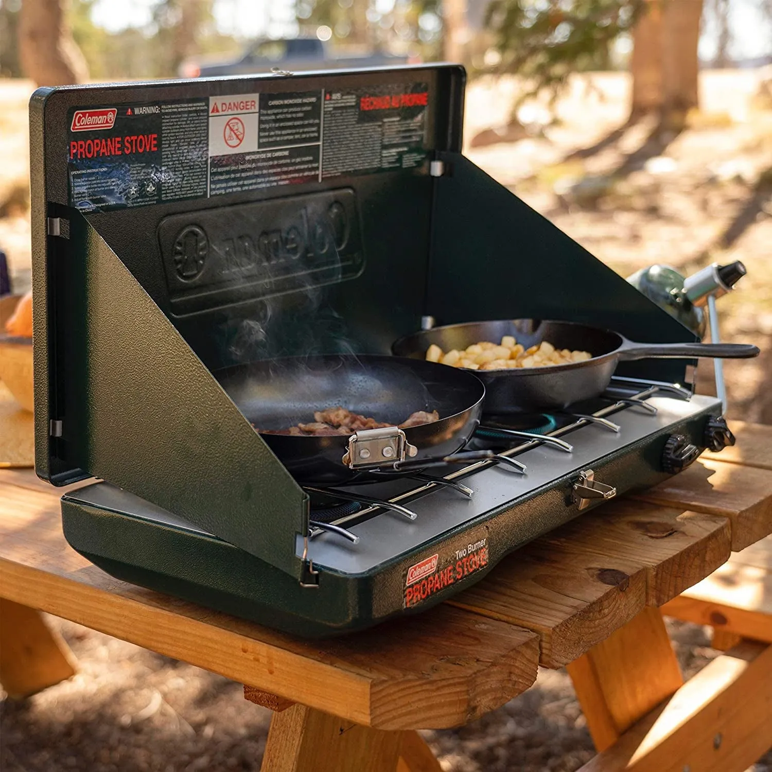 Coleman Gas Camping Stove | Classic Propane Stove, 2 Burner, 4.1 X 21.9 X 13.7 Inches