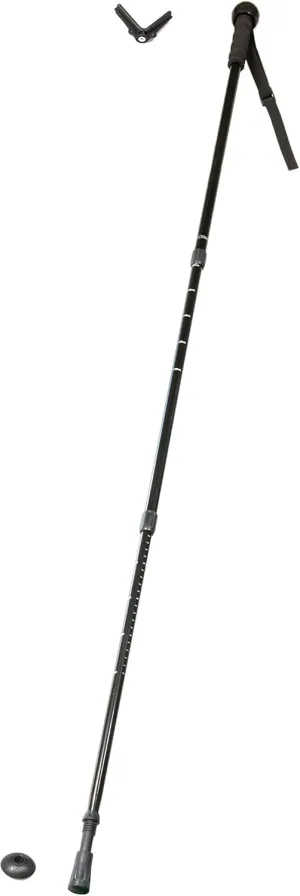 Collapsible Aluminum Walking Stick - Rifle/Camera Mount