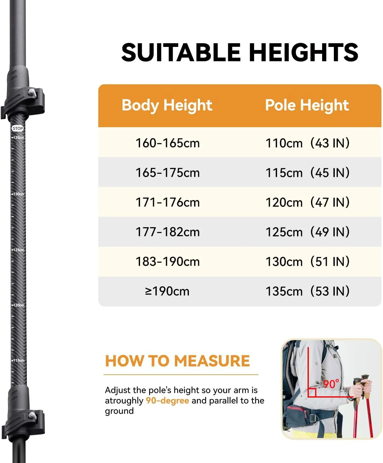 Collapsible Hiking Poles,1 Pair (2 Poles) Lightweight Aluminum Adjustable Walking Poles,Carbon Fiber Trekking Poles with Flip Lock and EVA Grips Suitable for All Kinds of Travel