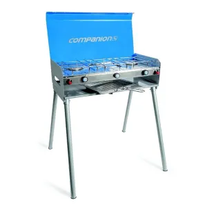 COMPANION 2 BURNER RV GAS STOVE WITH GRILL & LEGS