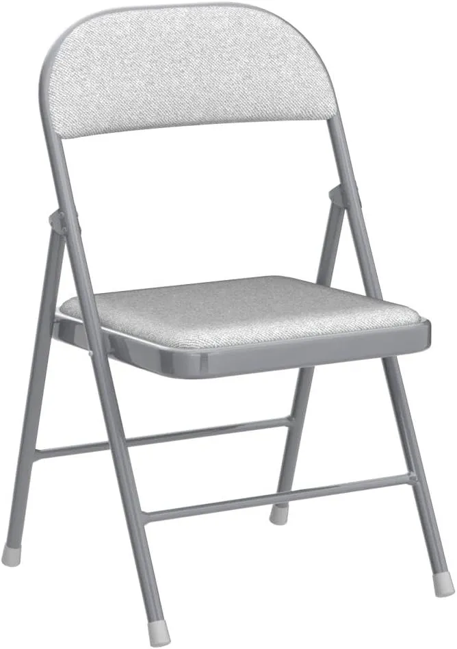 COSCO SmartFold® Fabric Folding Chair, 4-Pack, Gray