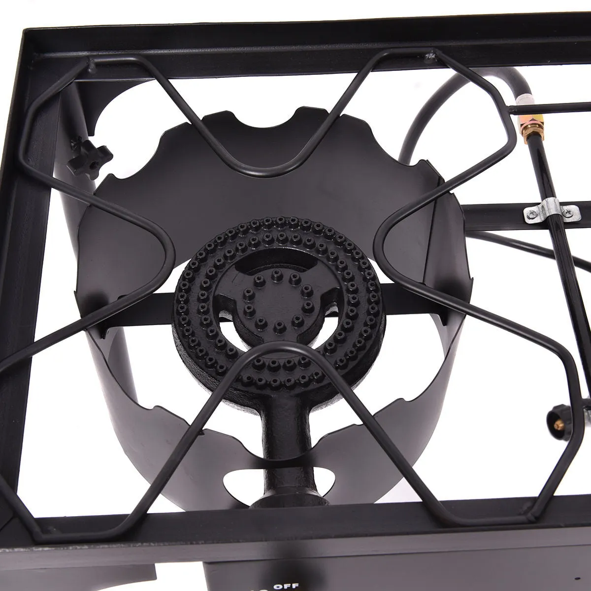 Costway Double Burner Gas Propane Cooker Outdoor Picnic Stove Stand BBQ Grill