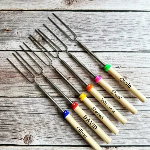 Custom Marshmallow Roasting Telescoping Sticks For Camping
