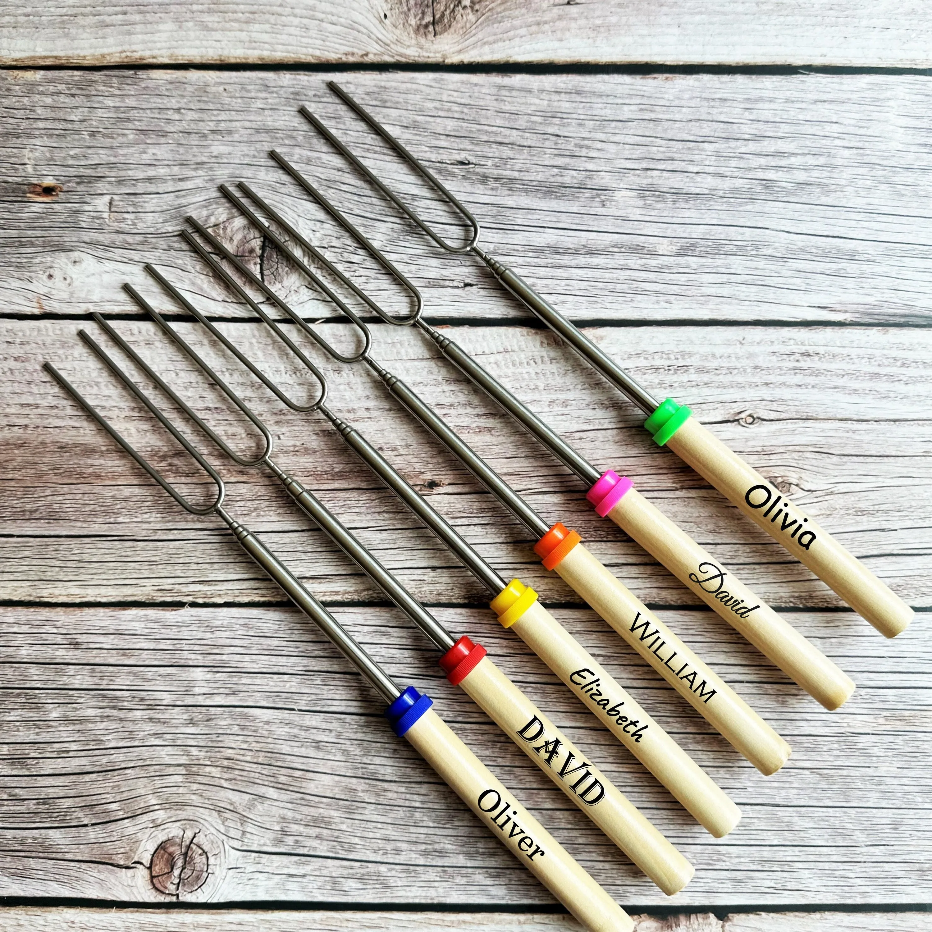 Custom Marshmallow Roasting Telescoping Sticks For Camping