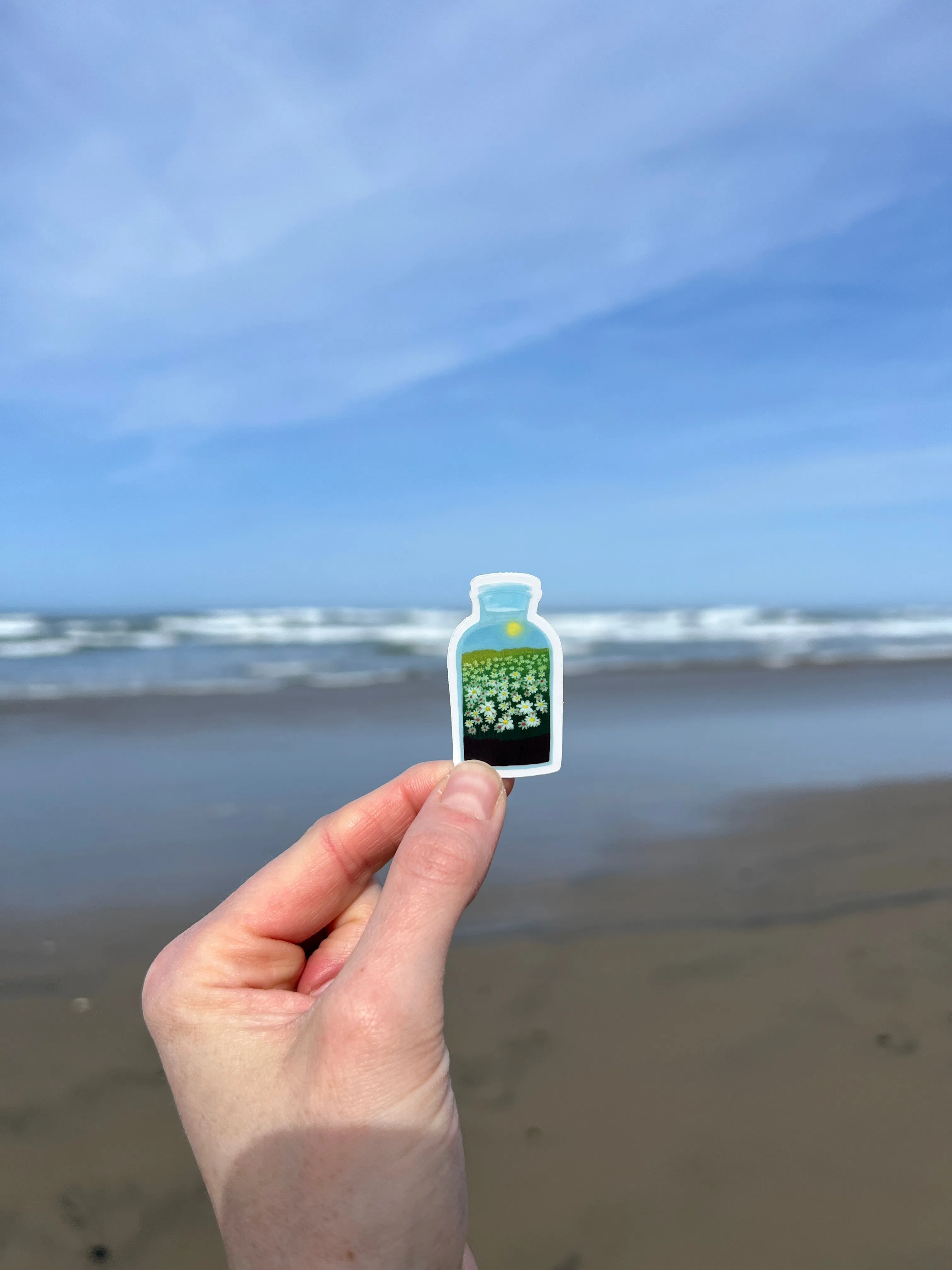 Daisy Terrarium Mini Sticker