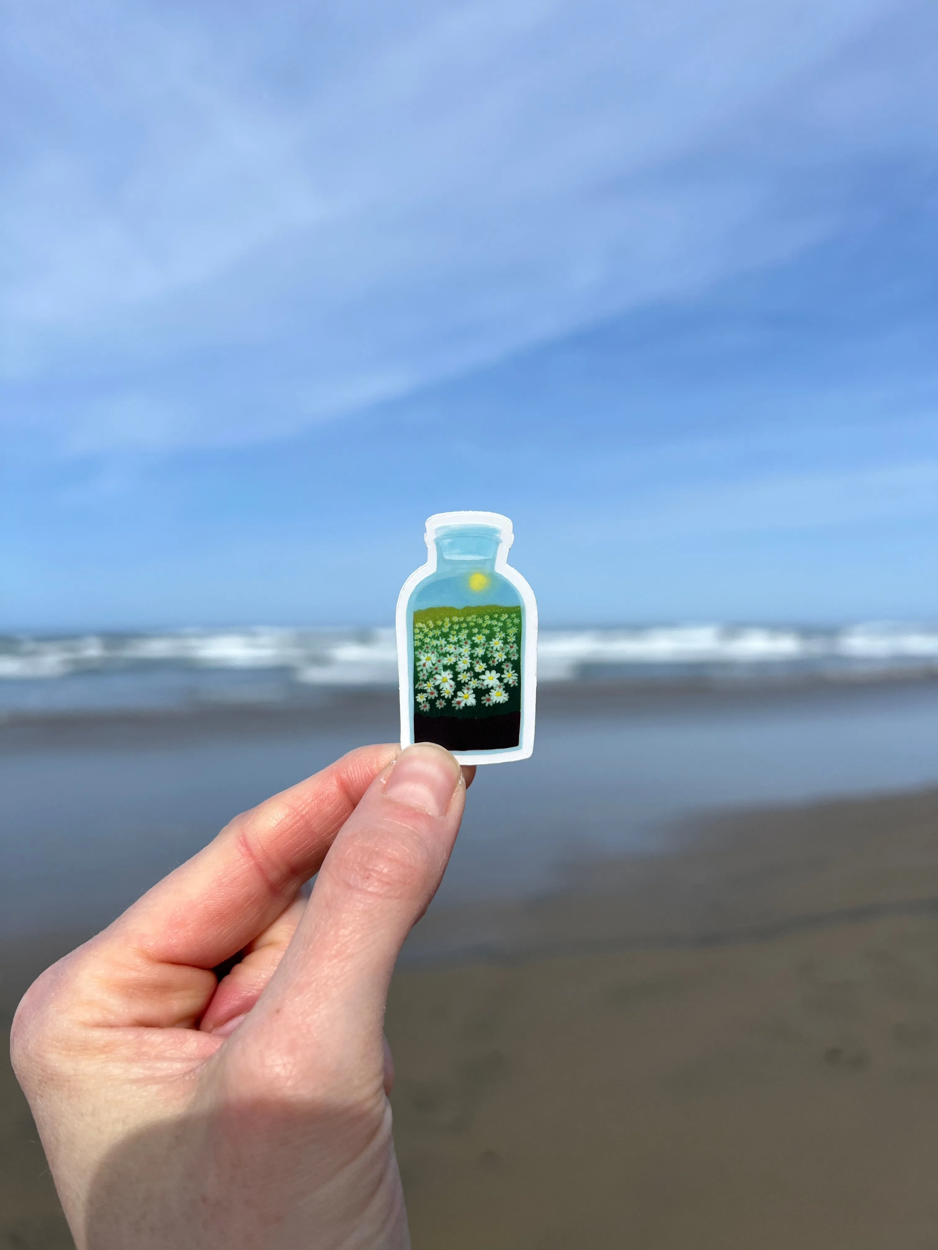 Daisy Terrarium Mini Sticker