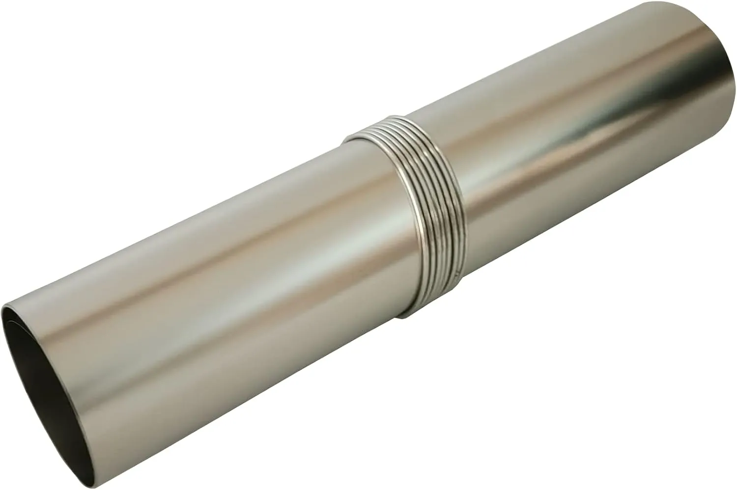DANCHEL OUTDOOR Roll up Stainless Steel Stove Pipe Ultralight,Camping Wood Stove Chimney Pipe with Rings, Hot Tent Accessories Replacement Flue 2.36’’Dia., 11'' Wide, 9.8ft/3m Length