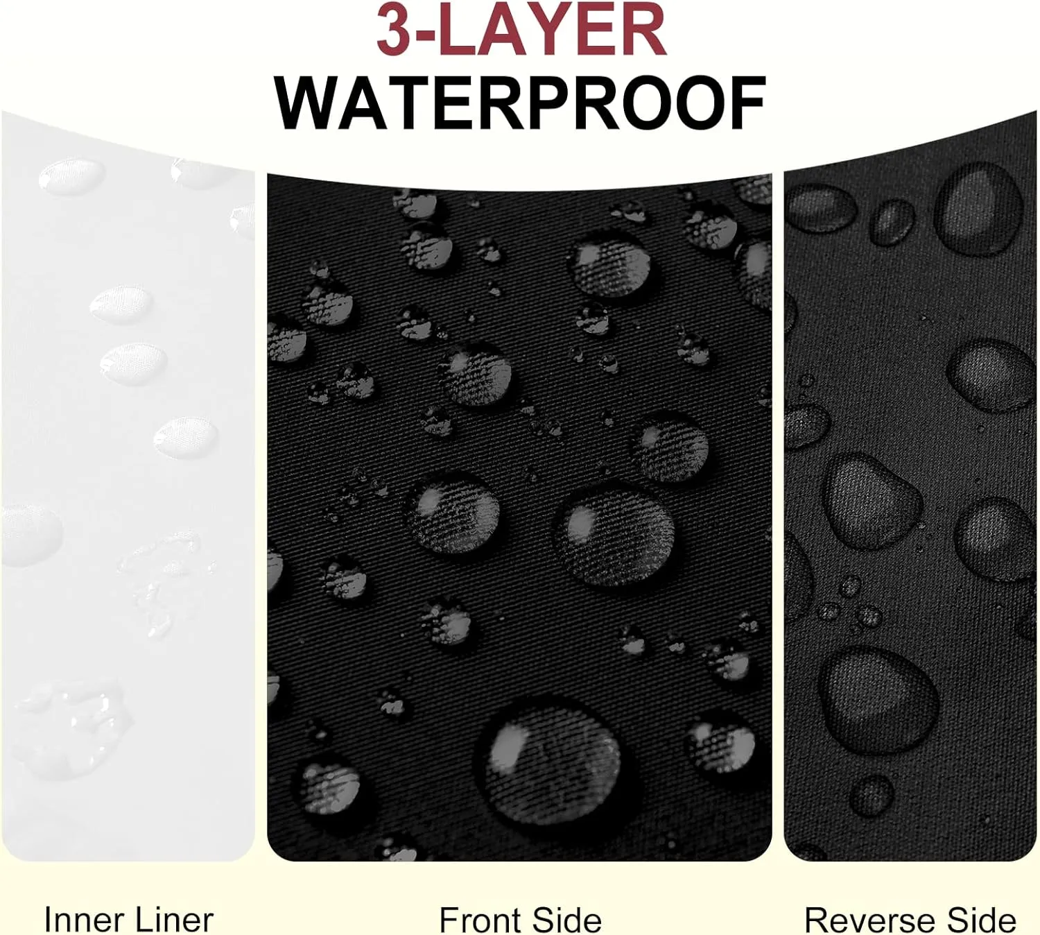 downluxe Waterproof Outdoor Chair Cushions 24x24, Outdoor Cushions for Patio Furniture with Removable Cover, Outdoor Deep Seat Patio Cushion Set with Backrest for Sofa, Couch and Patio Chairs, Black