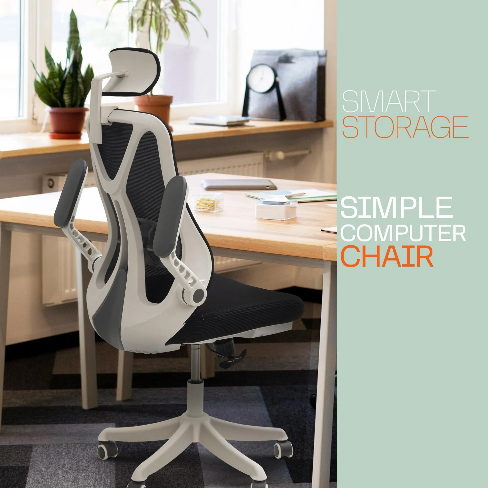 Drogo ComfortFlex Premium Ergonomic Office Chair for Work from Home with Adjustable Seat