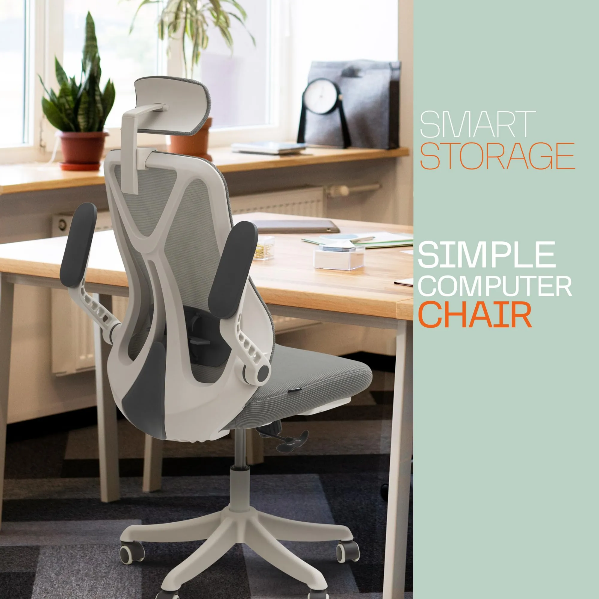 Drogo ComfortFlex Premium Ergonomic Office Chair for Work from Home with Adjustable Seat