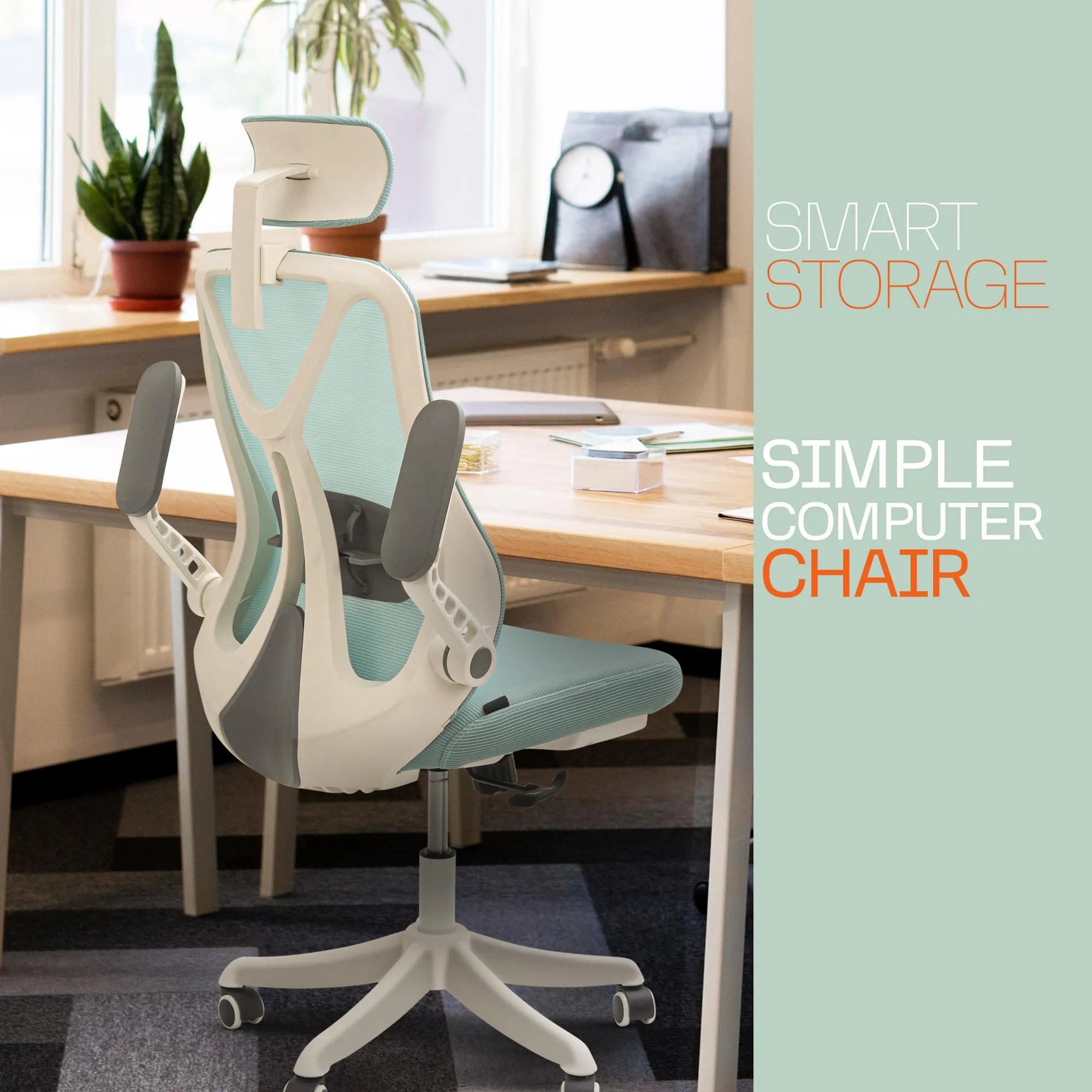 Drogo ComfortFlex Premium Ergonomic Office Chair for Work from Home with Adjustable Seat