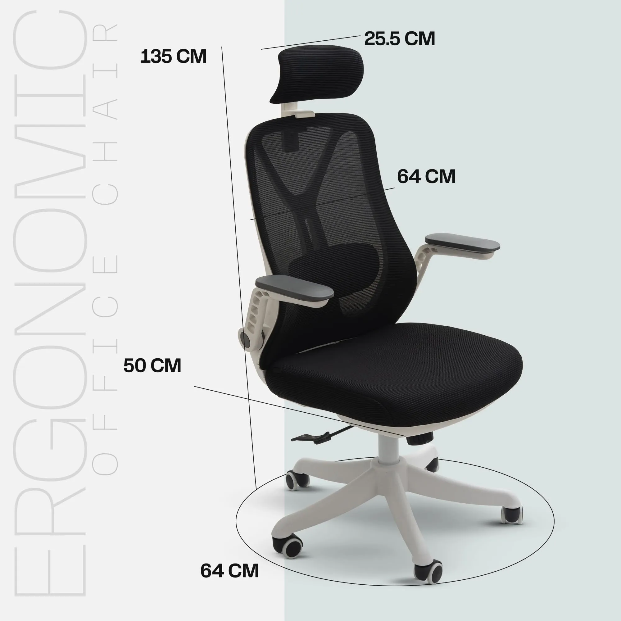 Drogo ComfortFlex Premium Ergonomic Office Chair for Work from Home with Adjustable Seat