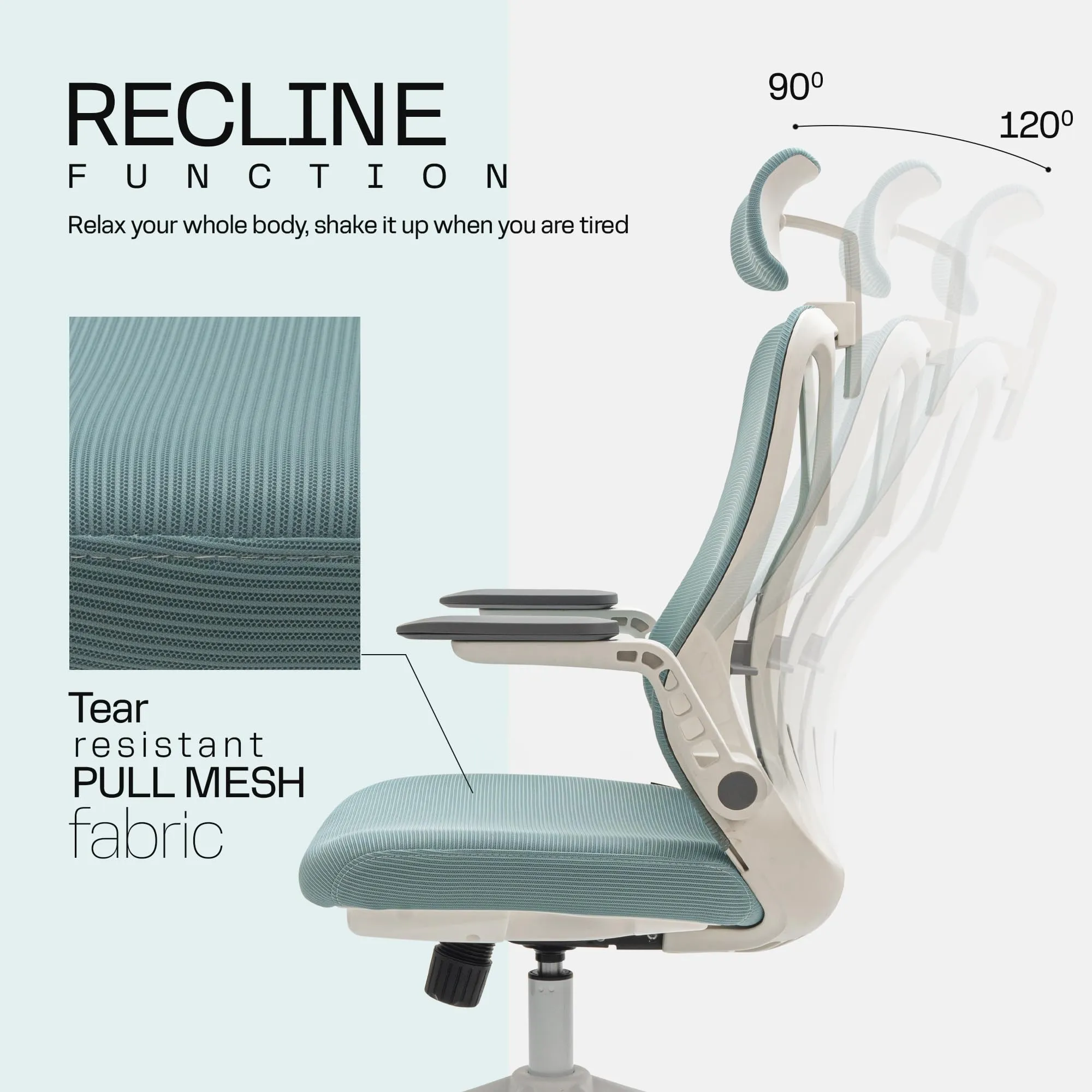 Drogo ComfortFlex Premium Ergonomic Office Chair for Work from Home with Adjustable Seat