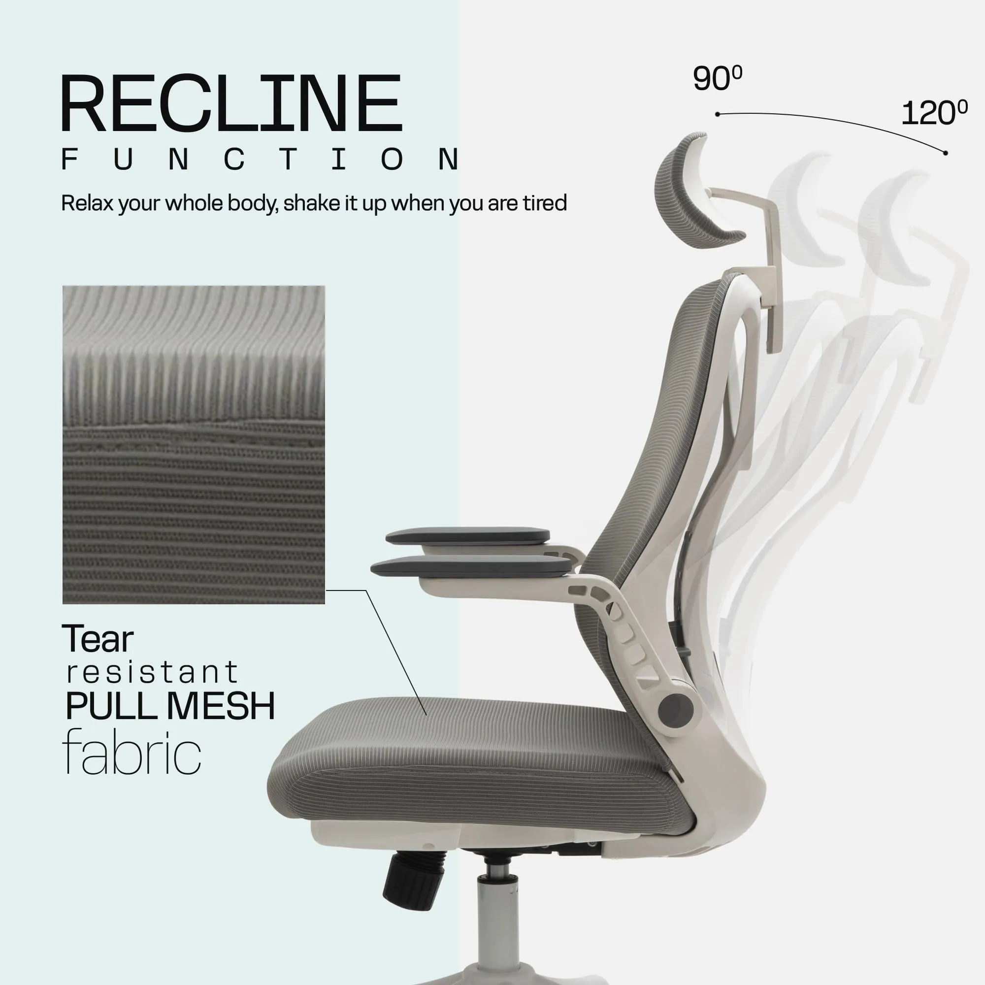 Drogo ComfortFlex Premium Ergonomic Office Chair for Work from Home with Adjustable Seat