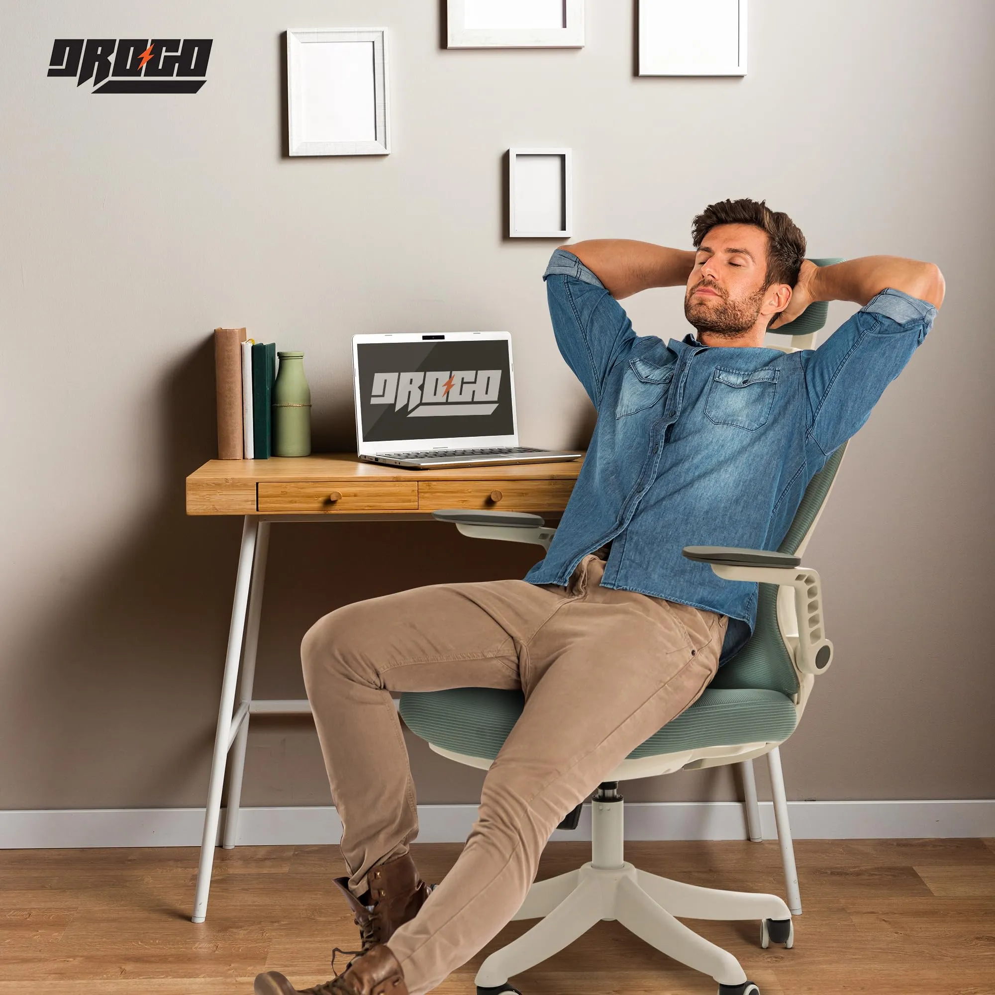Drogo ComfortFlex Premium Ergonomic Office Chair for Work from Home with Adjustable Seat