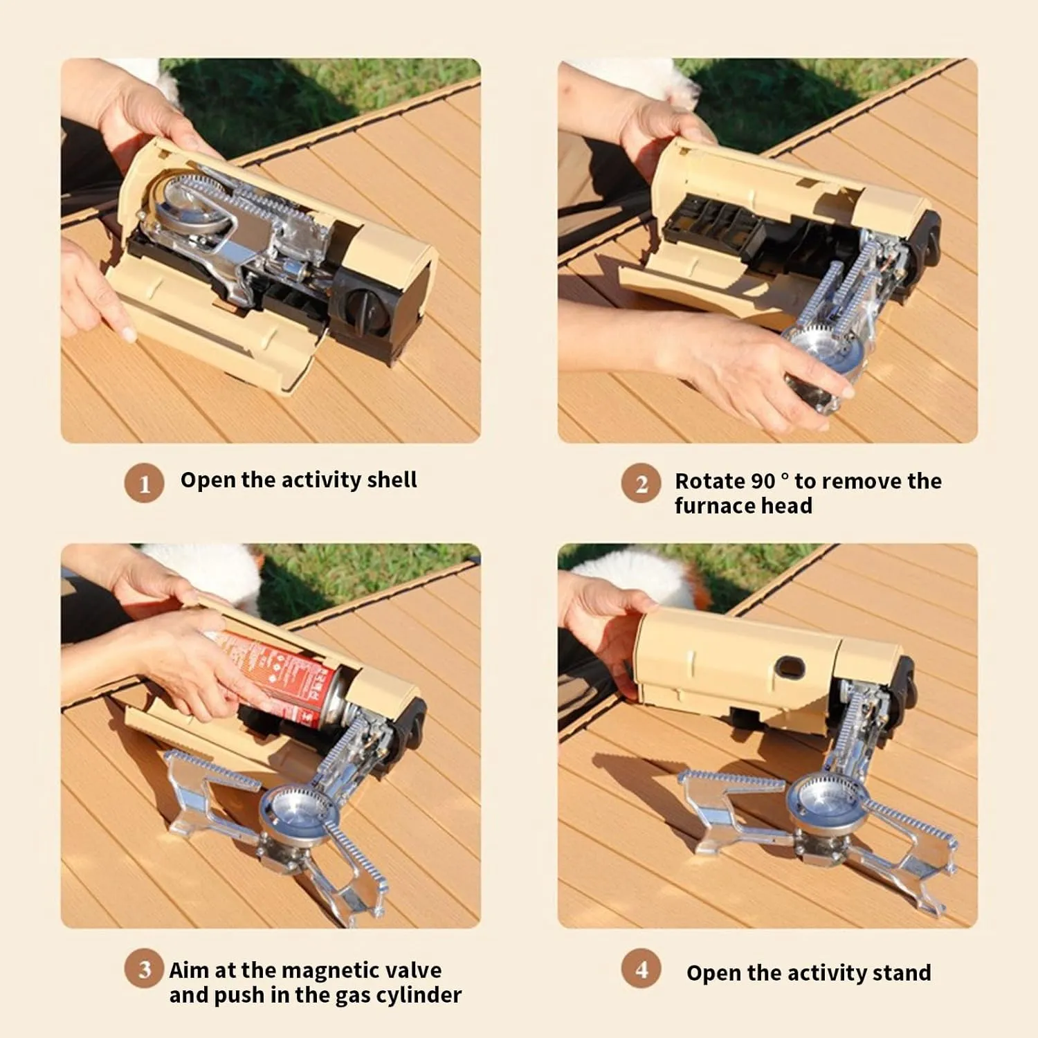 Durability Folded Camp Stove Compacts Winds Stove Reliability Stove For Hiking Picnics And Backyard