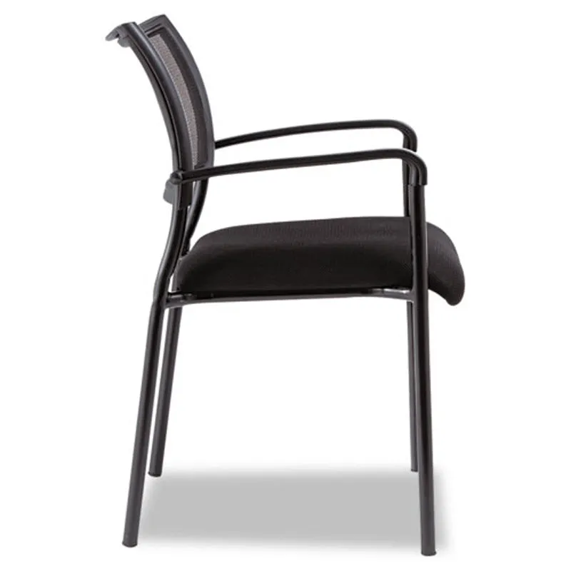 Eikon Stacking Mesh Guest Chair, Black (set of 2 chairs) w/Black Mesh