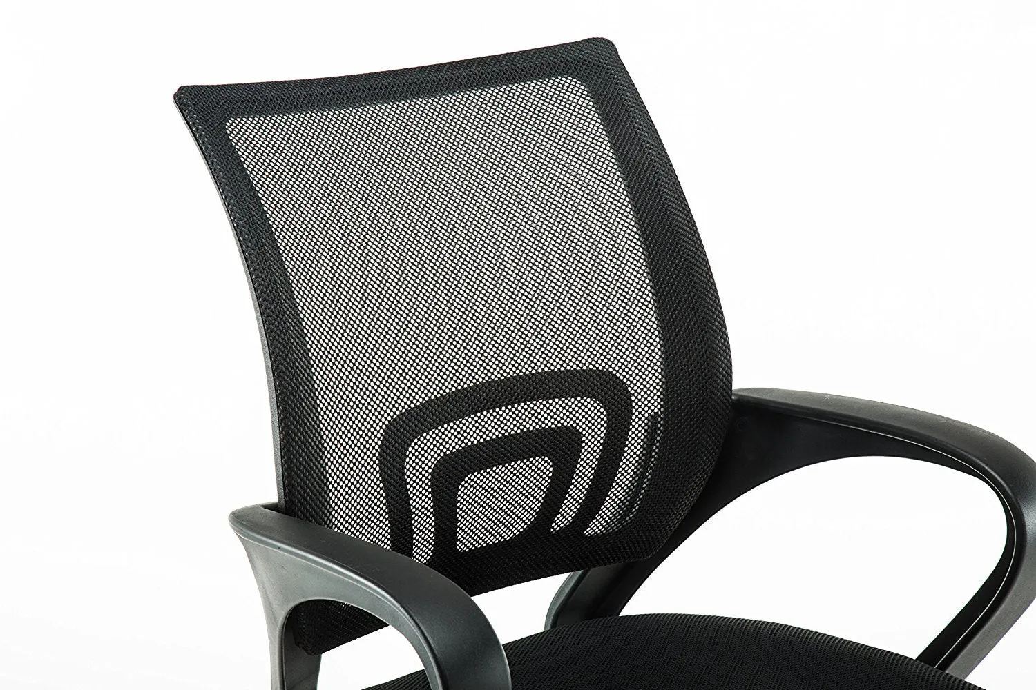 Ergonomic Mesh Mid back Computer Desk Office Chair, Black, Arm Chair