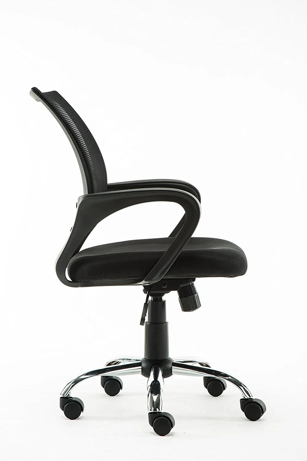 Ergonomic Mesh Mid back Computer Desk Office Chair, Black, Arm Chair