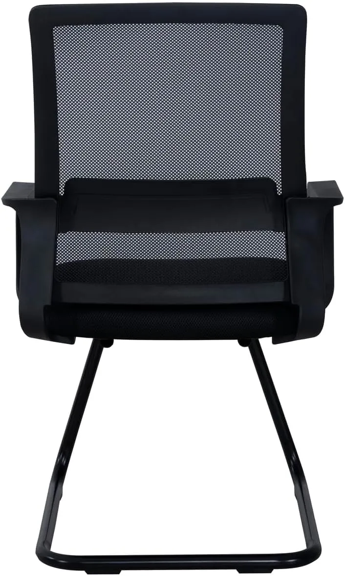 Ergonomic Office Chair | Breathable Mesh Office Guest Chair, Medical Waiting Room Chairs, Reception Chair Support - Black