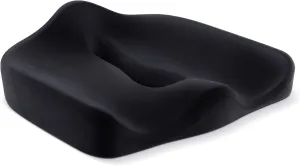 Ergonomic Office Seat Cushion for Tailbone Pressure Relief - Memory Foam Seat Pad for Comfort & Posture Improvement - Ideal for Office Chair,Desk Chairs,Car Seats,Wheelchairs,Home&Office Use(Black)