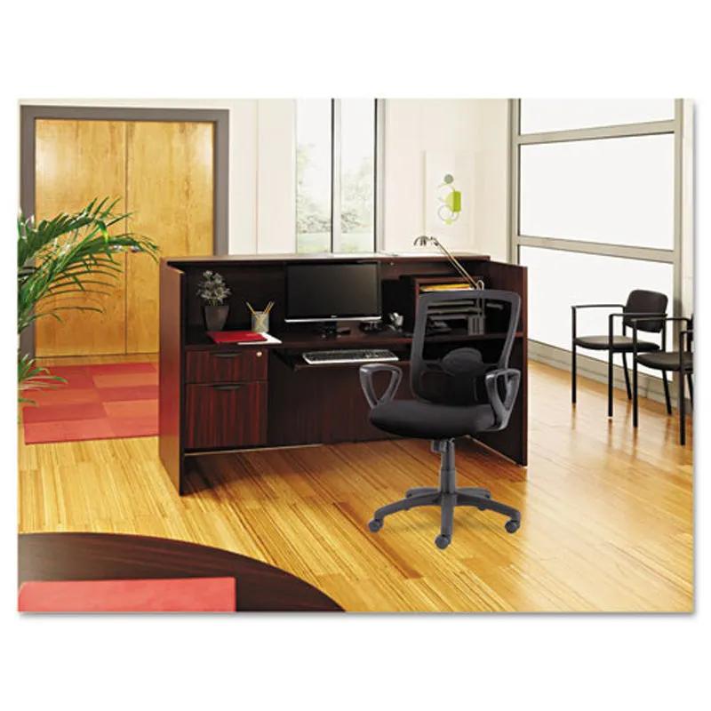 Etros Mesh Mid-Back Chair, Black w/Black