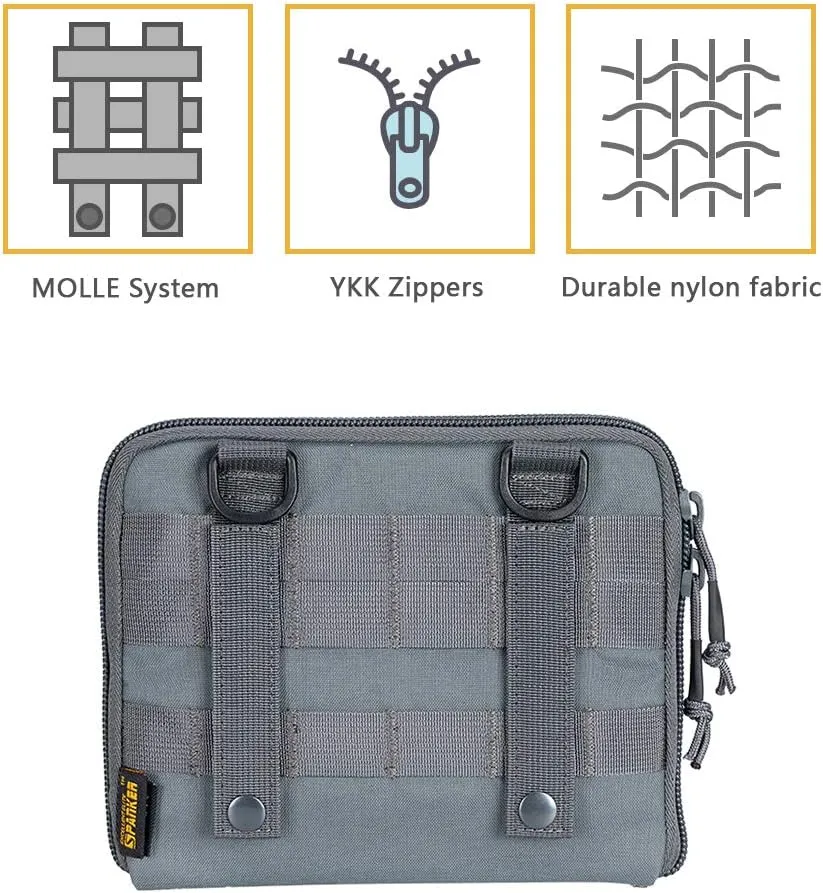 EXCELLENT ELITE SPANKER Tactical Molle Admin Pouch EDC EMT Utility Tool Bag Military Waist Organizer Pouches