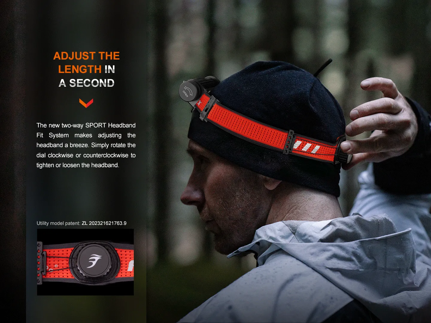 Fenix HM62-T Lightweight Trail Running Headlamp -- OPEN BOX