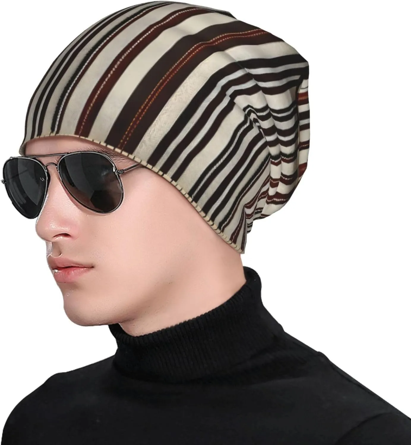 Firefly and Lantern Knitted Hatâ€“Elastic Beanie Without Brim,Casual Dapper Beanie for All-Season Outdoor Activities