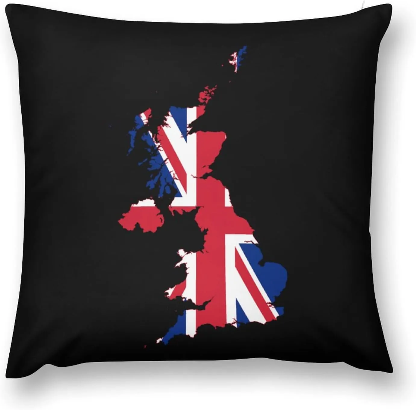 Flag Map of United Kingdom Novelty Pillow Case Bedding Pillowcase for Bedroom Couch Home Decoration 24 "x24
