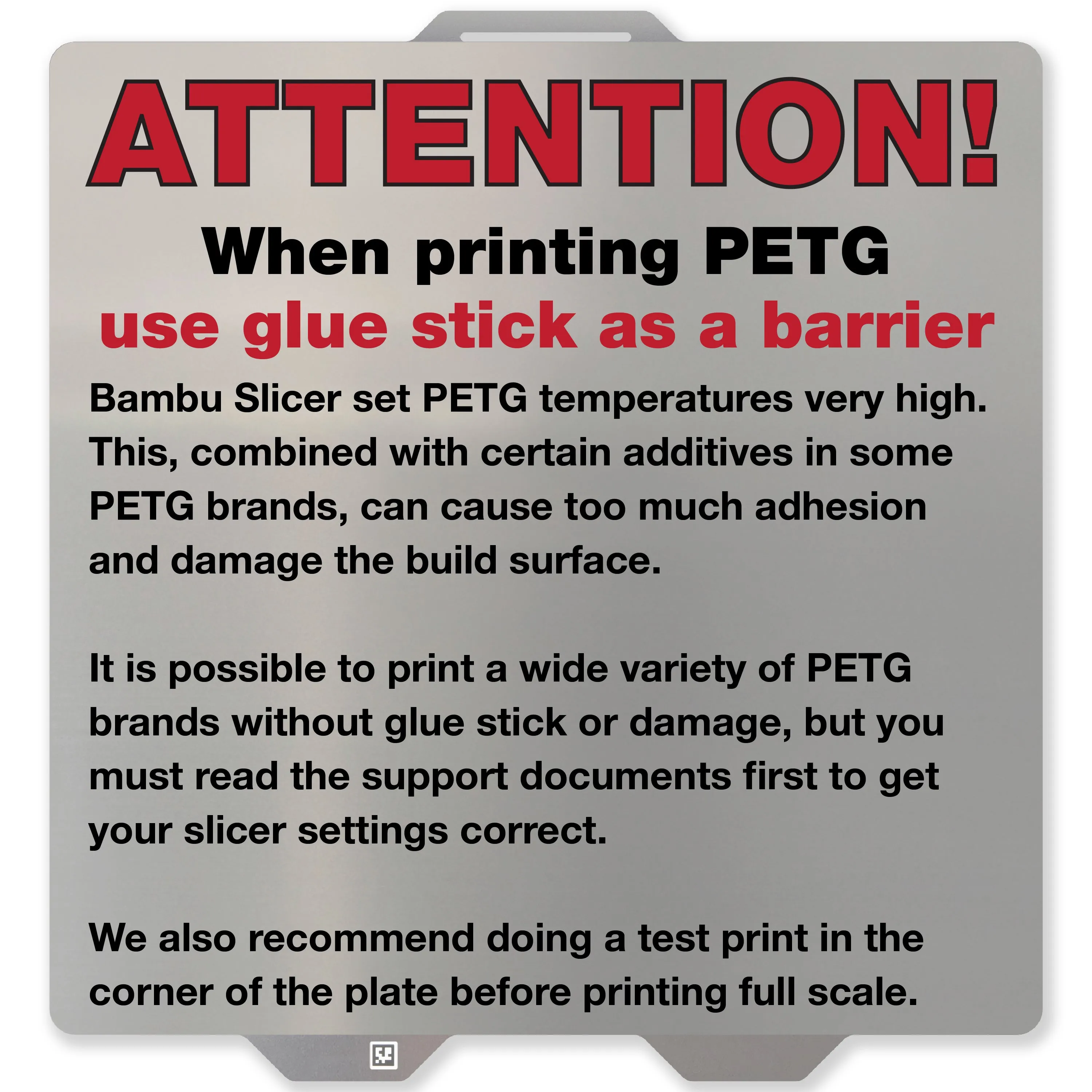 Flexi Plate with PEX - Bambu Lab A1, X1 Series, P1 Series - 258 x 258