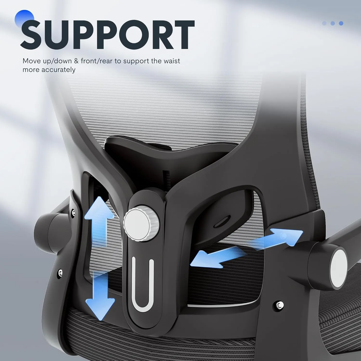FLEXISPOT Ergonomic Office Chairs Mesh Computer Desk Chair with 3D Flip-up Armrests Adjustable Headrest and Lumbar Support Comfy High Back Rolling Task Chair with Swivel Wheels,Obsidian