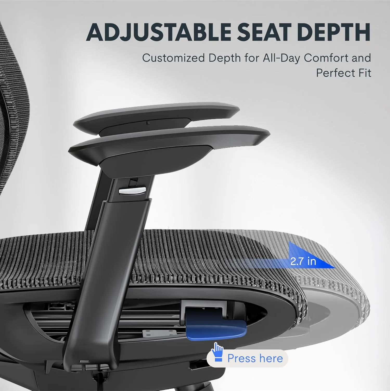 FLEXISPOT OC6 Big and Tall Office Chair Heavy Duty,4D Armrest Mesh Ergonomic Home Office Chair with High Back,Lumbar Support,Tilt Function,360°Swivel Wheels and Footrest(Dark Grey)