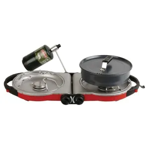 Fold ‘N Go 2-Burner Propane Stove, Dual Adjustable Burners