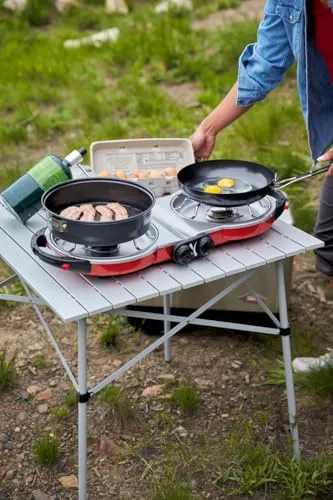 Fold ‘N Go 2-Burner Propane Stove, Dual Adjustable Burners