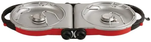 Fold ‘N Go 2-Burner Propane Stove, Dual Adjustable Burners