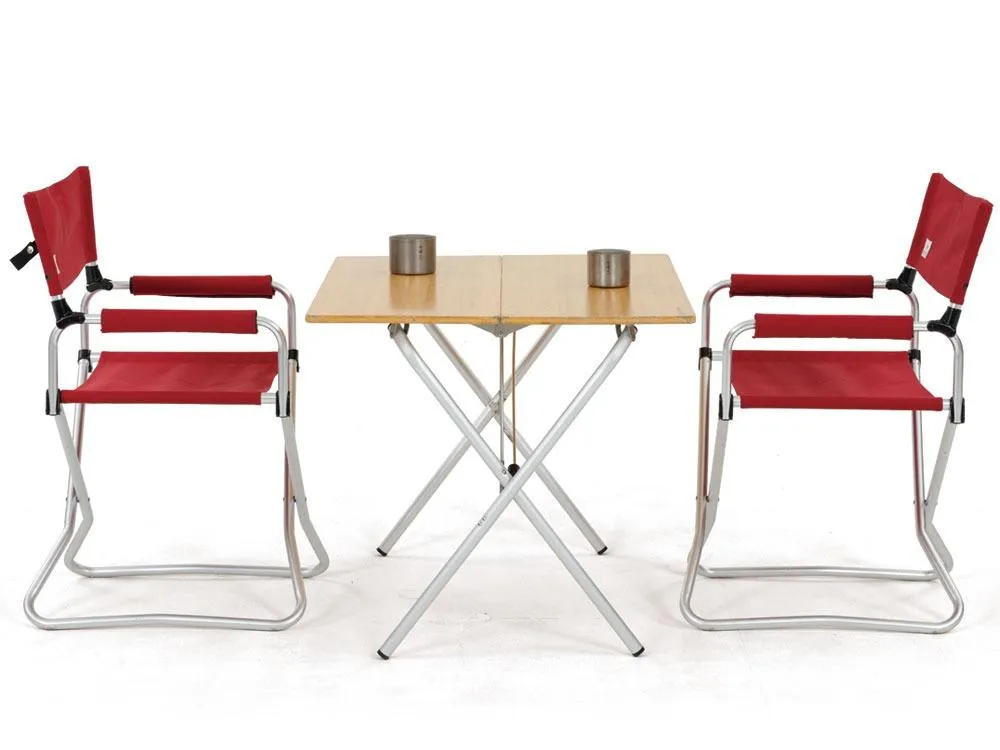 FOLDING CHAIR WIDE IN RED - SNOW PEAK