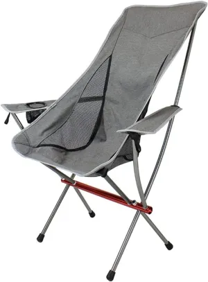 Folding Chairs Outdoor Outdoor Camping High Back Chair Portable Ultralight Seat Backpacking Chair with Soft Armrests for Hiking Hiking Lawn Beach