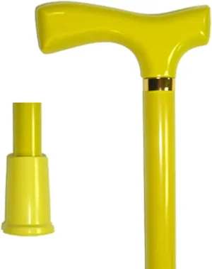 Fritz Wood Stick with Yellow Color Walking Poles, Multicolor