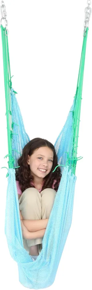 Fun and Function Mesh Therapy Swing - Sensory Swing for Kids with Special Needs - Ceiling Mount, Lightweight, Indoor Sensory Hammock - for Adults and Children Age 3 