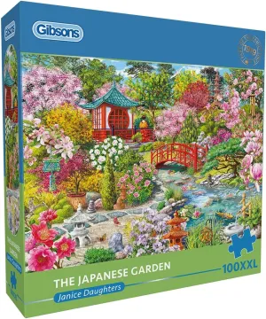Gibsons The Japanese Garden 100XXL Piece Jigsaw Puzzle | Beautiful Colourful Jigsaw Extra Large Piece Puzzle for Adults | Sustainable Premium 100% Recycled Board Great Gift for Adults Gibsons Games