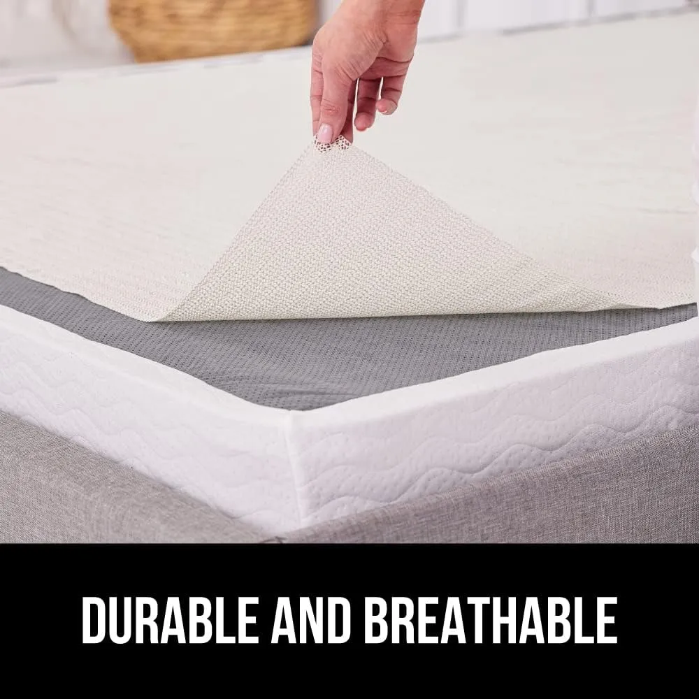 GORILLA GRIP Non Slip Couch Gripper, Prevents Couches from Sliding and Holds Bed in Place, Pad Grips Beds, Sofa, Mattresses, Chair Cushions and Helps Keep Topper from Slipping, Easy Trim Pads