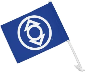 GRAPHICS & MORE Green Lantern Blackest Night Indigo Lantern Logo Car Truck Flag with Window Clip On Pole Holder