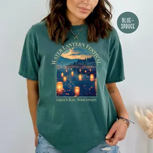 Green Bay Wisconsin Water Lantern Festival Comfort Colors® Tee
