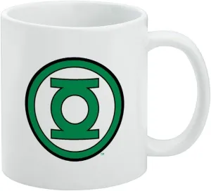 Green Lantern Logo Ceramic Coffee Mug, Novelty Gift Mugs for Coffee, Tea and Hot Drinks, 11oz, White