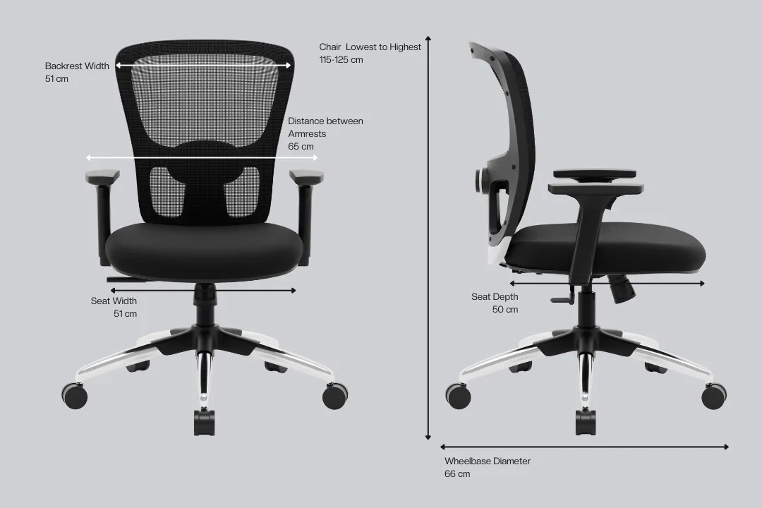 Green Soul Renewed Jupiter Superb Mid Back Office Chair