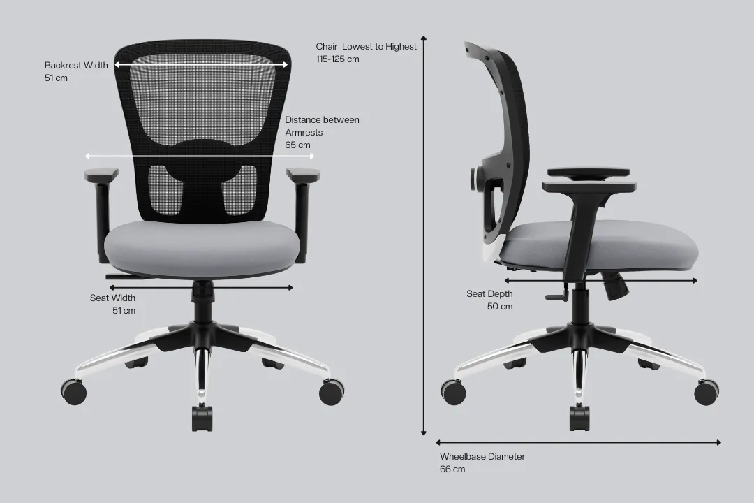Green Soul Renewed Jupiter Superb Mid Back Office Chair